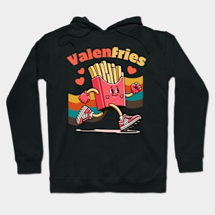Valenfries Retro Valentine Funny Foodie Hoodie